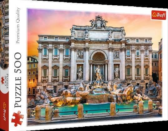 Puzzle 500 Stk. Trevi-Brunnen. Rom der Klubs 37292