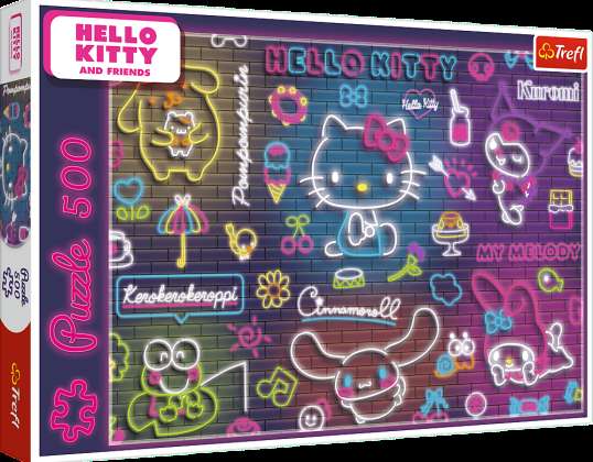 Legpuzzel 500 Neon Hello Kitty Trefl 37523