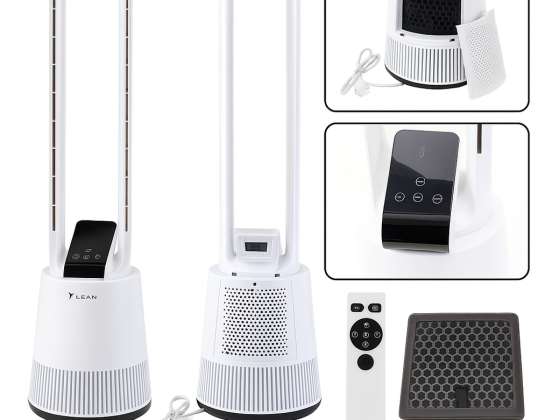 BLADELESS FLOOR FAN OSCILLATION TIMER LCD DISPLAY REMOTE CONTROL