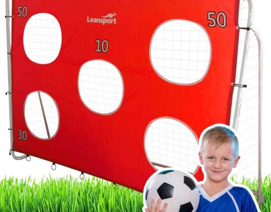 Soccer Training Goal with Aiming Mat Red 213x152x75cm