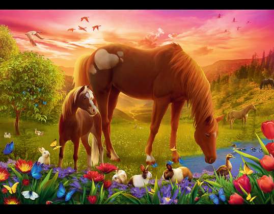 Rompecabezas 500 caballos en la pradera Trefl 37451