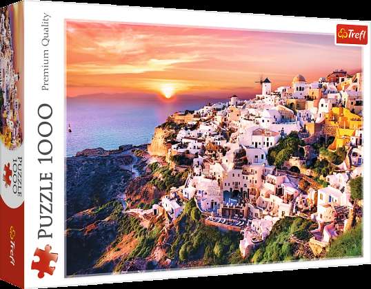 Puzzle 1000 Sonnenuntergang über Santorini 500 px Trefl 10435