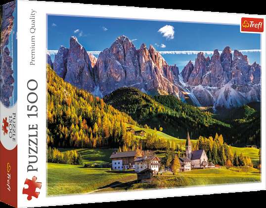 Rompecabezas 1500 Val di Funes. Dolomitas. Italia Trefl 26163