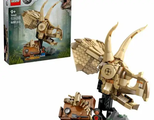 LEGO 76969 JURSKÝ SVĚT Dinosauří kostry: Triceratopsova lebka