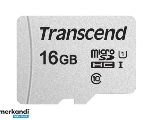 Transcend MicroSD / SDHC kártya 16 GB USD300S-A adapterrel. TS16GUSD300S-A