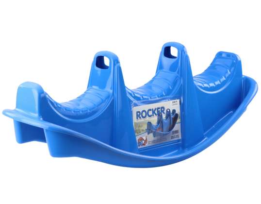 Rocker Drei-Personen-Rocker Hippo Aufkleber Blau