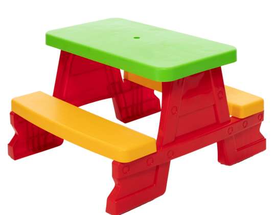 Tuintafelset met banken voor kinderen Dorex Red