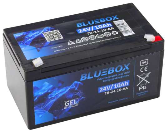 BLUEBOX Gel VRLA AGM baterie 24V10Ah pro dobíjecí auto