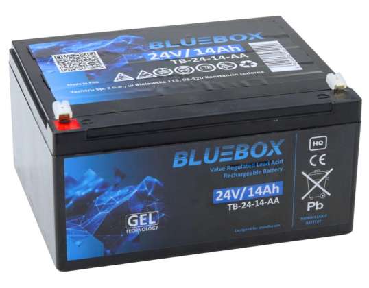 BLUEBOX VRLA AGM gel accu 24V14Ah voor accu auto