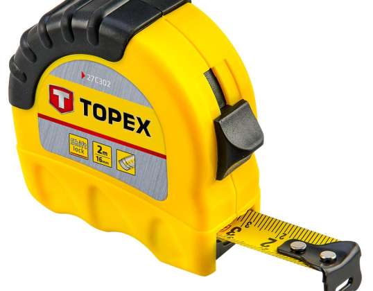 Steel tape measure 2 m x 16 mm