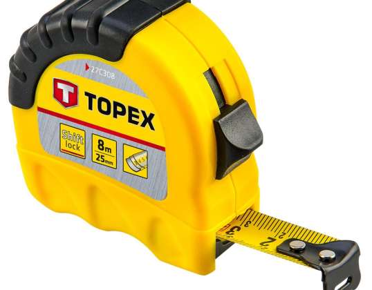 Steel tape measure 8 m x 25 mm