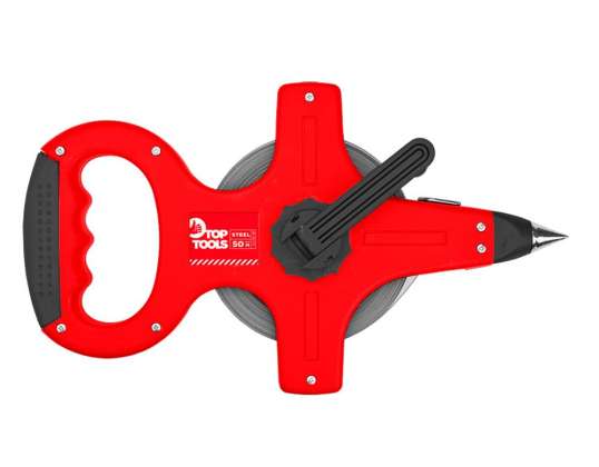 Ruban à mesurer en acier 50 m x 10 mm