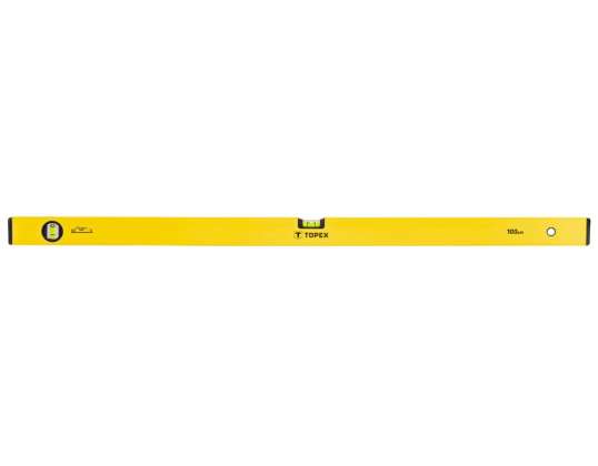 Aluminium-Wasserwaage Typ 500. 100 cm. 2 Fläschchen