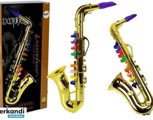Spielzeug Saxophon Instrument in Gold