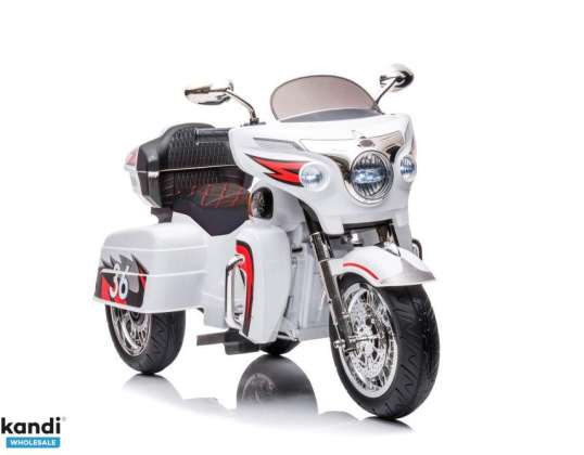 Batteridrevet trehjulssykkelmotor Goldwing Hvit