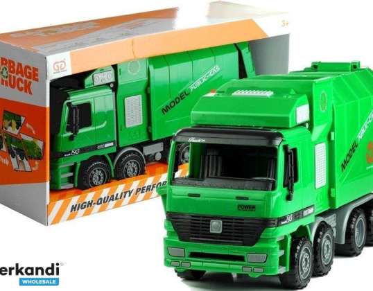 Green Garbage Truck Large Openable Clip-on Basket
