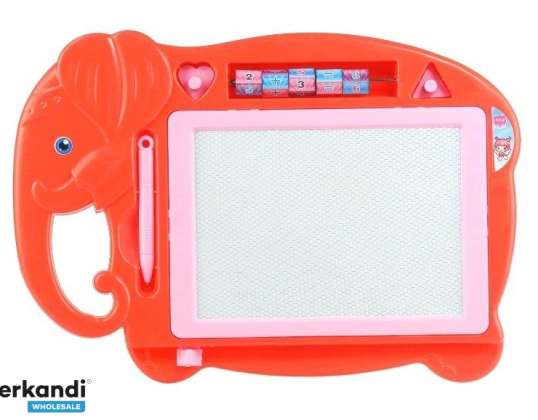 Elefant magnetisches Stempelbrett Stempel rot.