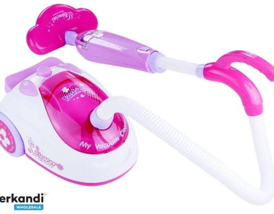 Cleaning Kit Toy Battery Operated Vacuum Cleaner 2 Tips Pink