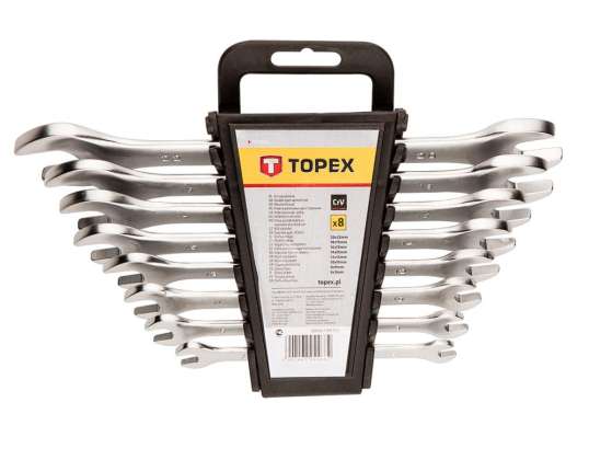 TOPP 35D656 Todelte fastøkler 6 22 mm. sett med 8 stk.
