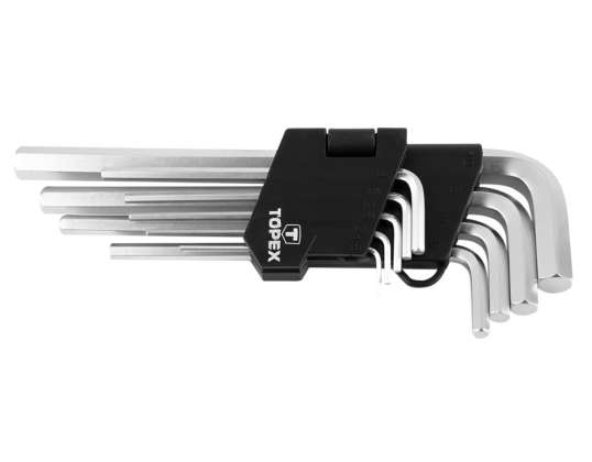 Hex Keys 1.5–10 mm, set of 9 pieces