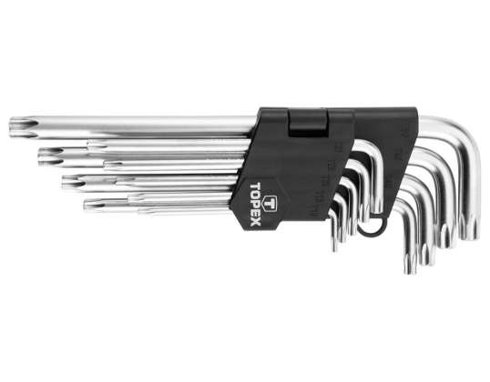 ТОП гайкових ключів 35D961 Torx T10 T50. Набір з 9 шт.