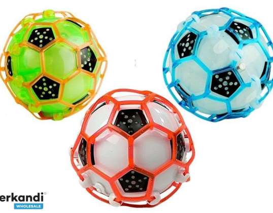 Springen Dansend Bal Voetbal Spel Gloeiend