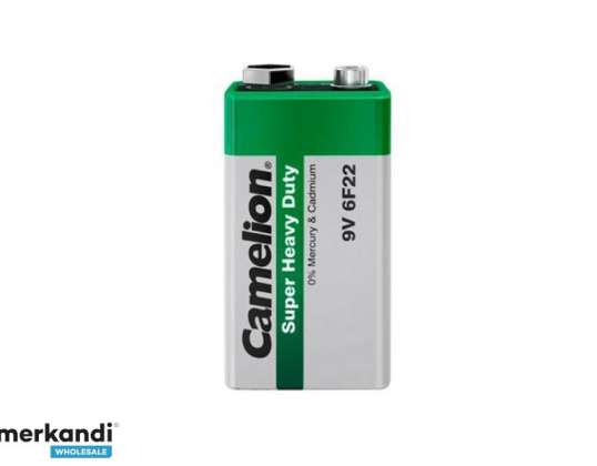 Batterij Camelion Super Heavy Duty Groen 9V Block 6F22 (1 St.)