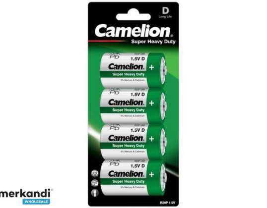 Battery Camelion Super Heavy Duty Green Mono D LR20 (4 pcs.)