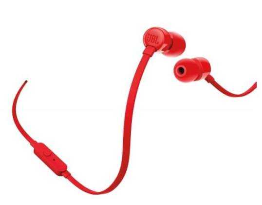 JBL T110 Rot Headphone Retail Pack JBLT110RED