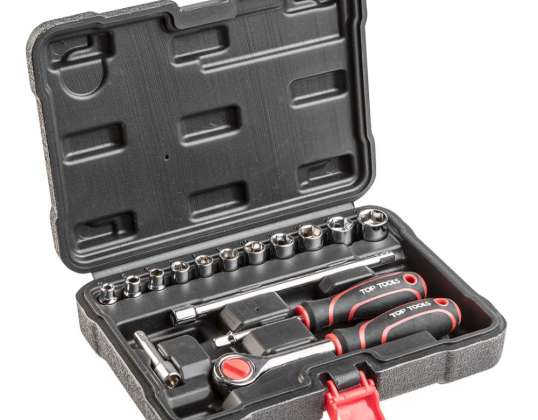 Socket Wrench Set 1/4". 15 pcs.