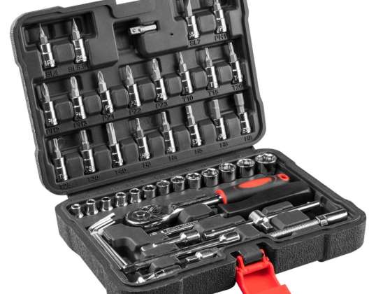 Socket Wrench Set 1/4" 49 pcs.