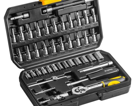 Steckschlüssel 1/4&quot;. Set 46 Teile.
