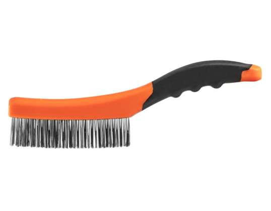 Wire brush. Steel wire. 4x16 rows