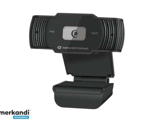 CONCEPTRONIC tīmekļa kamera AMDIS 1080P Full HD tīmekļa kamera un mikro. AMDIS04BNEUEVERSION