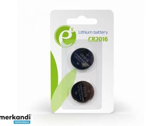 EnerGenie Button Cell Battery CR2016, Pack of 2 - EG-BA-CR2016-01