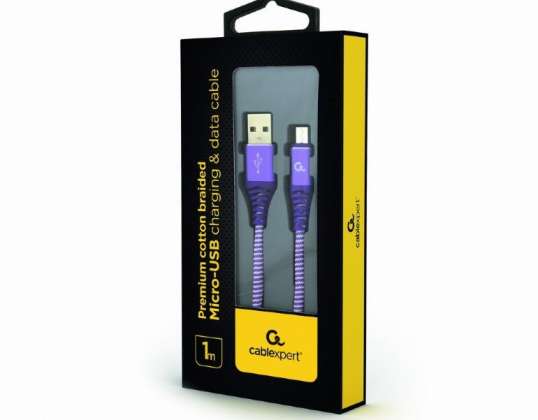 CableXpert mikro-USB kabelis 1m CC-USB2B-AMmBM-1M-PW