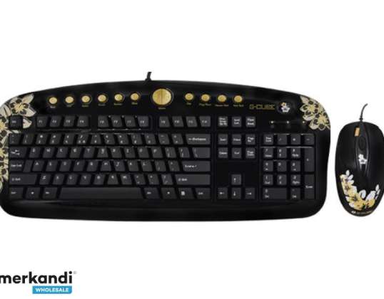 G-Cube Multimedia Golden Sunset Clavier Souris Desktop Set A4-GKSA