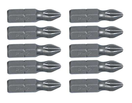 Schroevendraaiers PH2 x 25 mm, 10 stuks