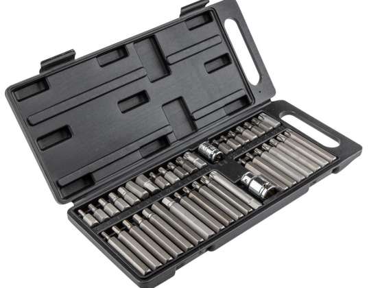Konecni izvijači Spline. Torx. Šestkotni. 40 delni set.