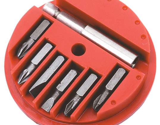 TOP 39D381 Schroevendraaierbits met houder. set van 7 stuks