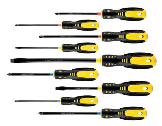 Screwdrivers. set of 9 pieces.