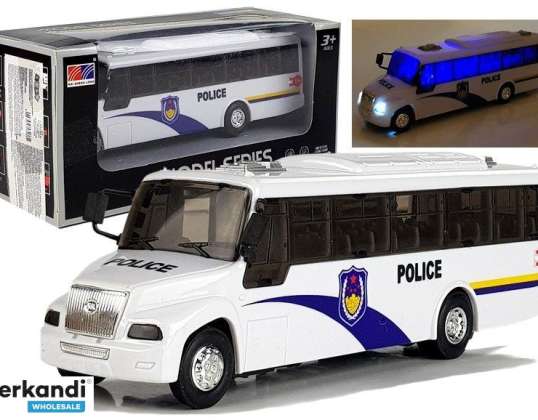 Police Bus Model Lights White