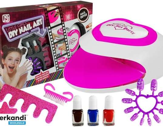 Nagellackier-Set für Kinder Lampe