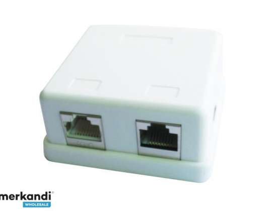CableXpert Socket de conexión LAN de 2 puertos en yeso NCAC-HS-SMB2
