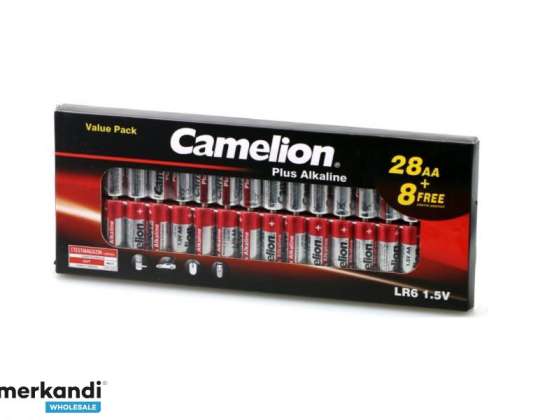 Camelion akkumulátor plusz alkáli LR6 Mignon AA (28+8 db.)