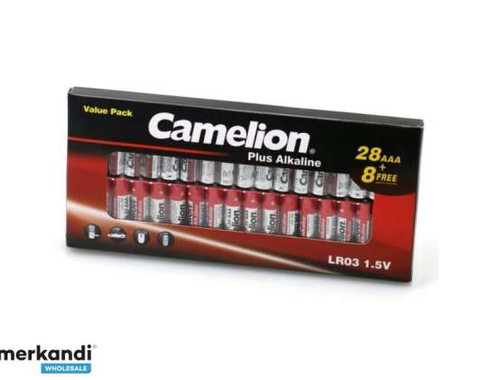 Camelion akkumulátor plusz alkáli LR03 Micro AAA (28+8 db.)