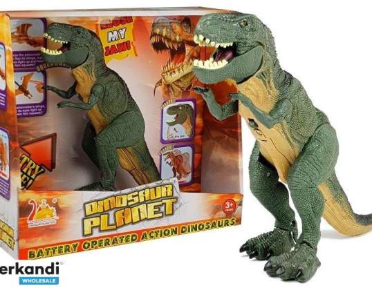 Battery-Powered Walking Tyrannosaurus Dinosaur Green