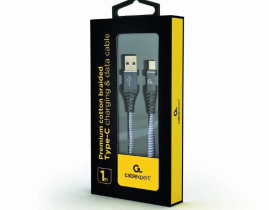 CableXpert USB Tipo-C cable 1m CC-USB2B-AMCM-1M-WB2