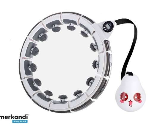 Akıllıca ayarlanabilir Hula Hoop (beyaz-gri)