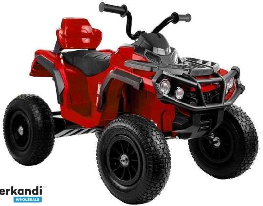Quad Akku BDM0906 aufblasbare Räder rot